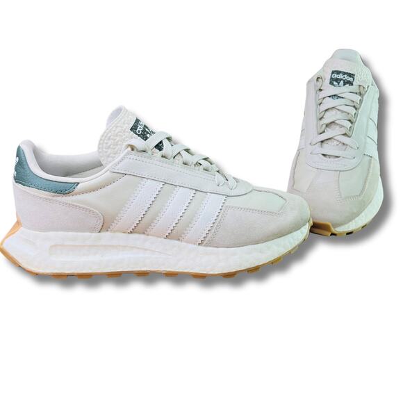 Adidas Retropy E5 Sneakers - Beige/Green - Unisex Men’s Size 7 USW 8 - Picture 1 of 7